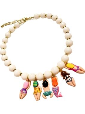 Cute Beach Babes Bikini Girls Necklace